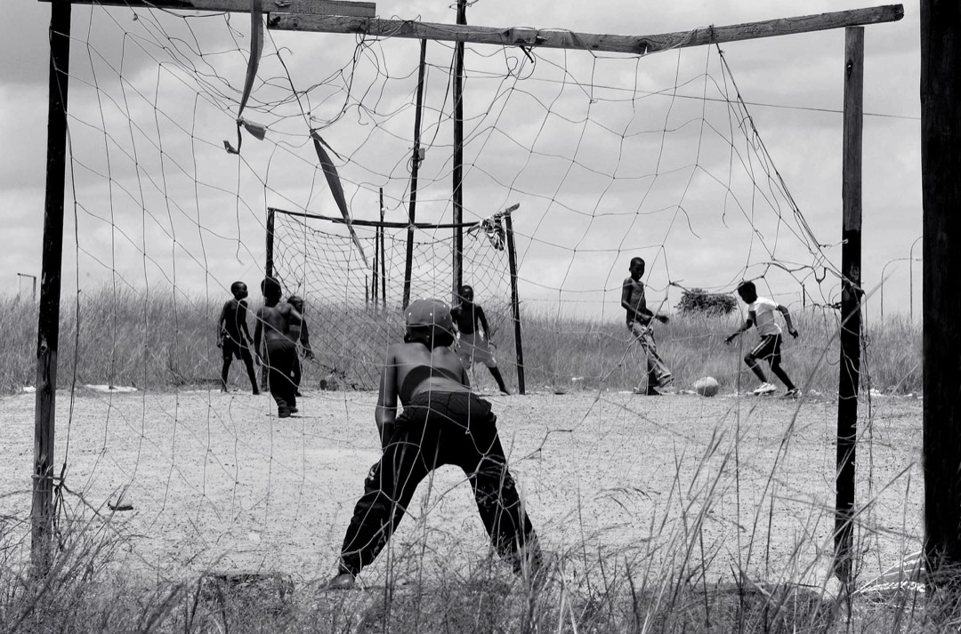 Diepsloot Kids playing soccer